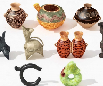 Retro Style Clay Pot-ID:460402971