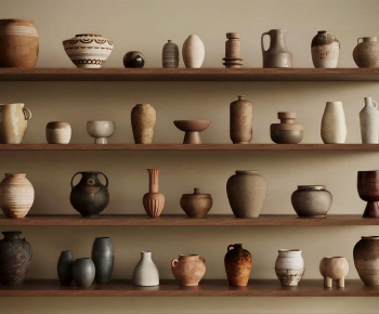 Wabi-sabi Style Clay Pot-ID:292278059