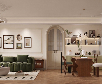 French Style A Living Room-ID:918020962