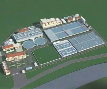 Modern Architectural Bird's-eye View Planning-ID:258528957