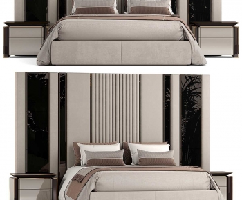 Modern Double Bed-ID:235471011