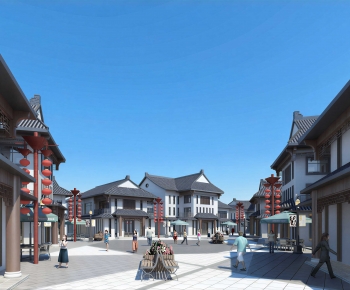 Chinese Style Commercial Street-ID:131120929