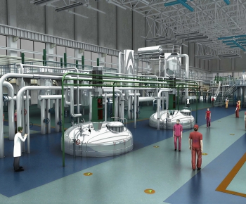 Modern Factory Floor/warehouse-ID:751255042