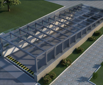 Modern Underground Parking Lot-ID:983069901