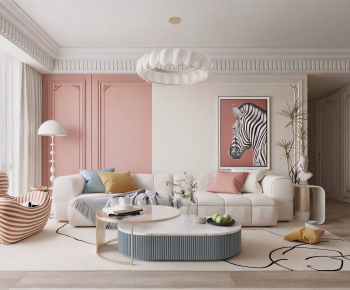 French Style A Living Room-ID:518147959