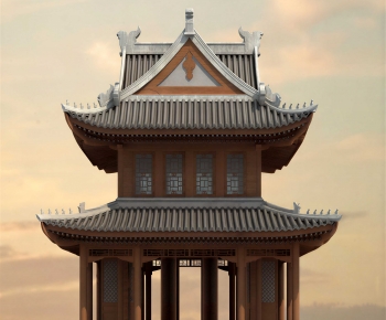 New Chinese Style Building Component-ID:893209062