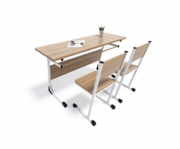 Modern Office Desk And Chair-ID:835127125