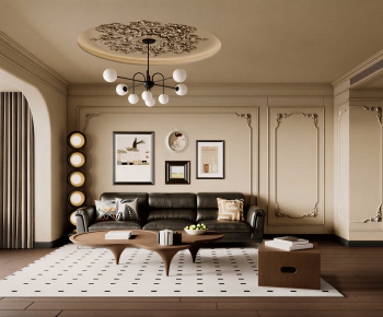 French Style A Living Room-ID:107121941