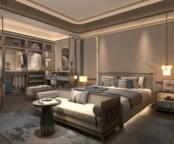 New Chinese Style Bedroom-ID:943227053