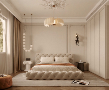 Simple European Style Bedroom-ID:605560061