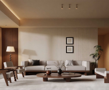 New Chinese Style A Living Room-ID:236654047