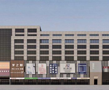 Modern Facade Element-ID:753906014