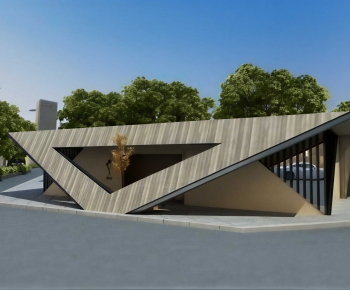 Modern Appearance Of Commercial Building-ID:139194976