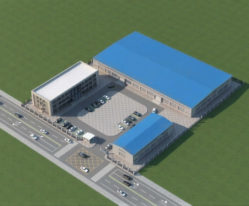 Modern Architectural Bird's-eye View Planning-ID:995790967