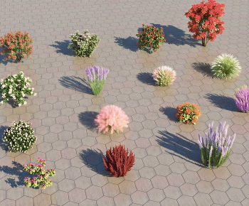 Modern Flowers And Grass-ID:346997983