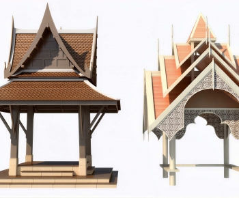 Southeast Asian Style Ancient Architectural Buildings-ID:278968856