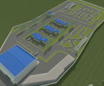 Modern Architectural Bird's-eye View Planning-ID:766628989