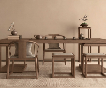 New Chinese Style Tea Tables And Chairs-ID:450320243
