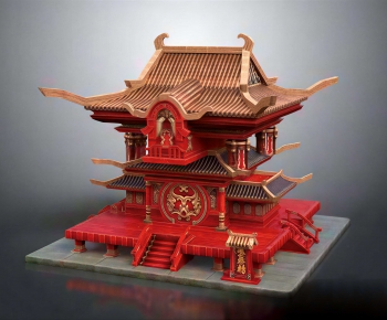 Chinese Style Ancient Architectural Buildings-ID:412108904