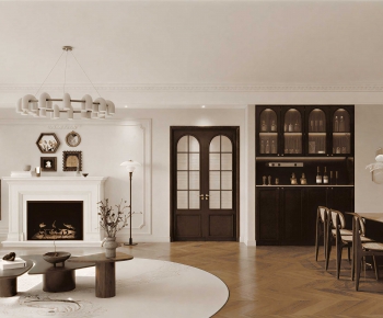 French Style A Living Room-ID:964704992