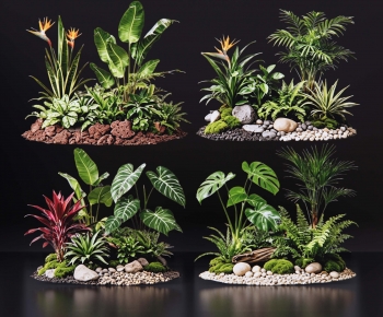 Modern Plant Pile-ID:220402967