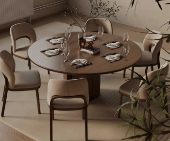 Modern Dining Table And Chairs-ID:970923909