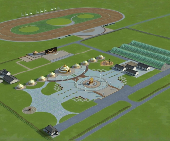 Modern Architectural Bird's-eye View Planning-ID:936531077