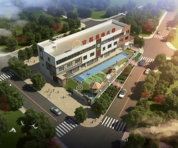 Modern Architectural Bird's-eye View Planning-ID:529359104