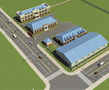 Modern Architectural Bird's-eye View Planning-ID:380943064