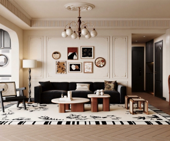 French Style A Living Room-ID:453469042