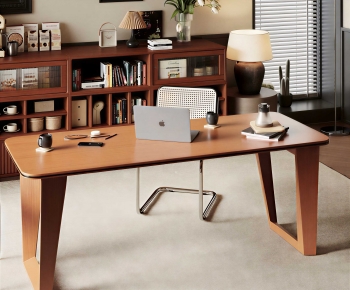 Modern Computer Desk And Chair-ID:535250901