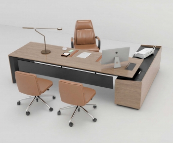 Modern Office Desk And Chair-ID:248879914