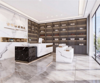 Modern Office Reception Desk-ID:507576945