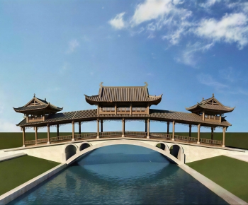 Chinese Style Ancient Architectural Buildings-ID:809465893