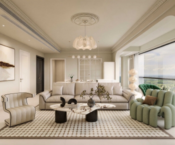 French Style A Living Room-ID:544188986