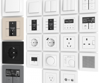 Modern Switch Socket Panel-ID:257498987