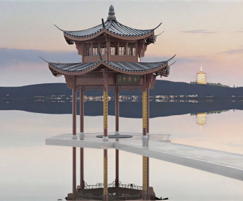 Chinese Style Ancient Architectural Buildings-ID:333532092