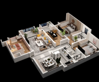 Modern A Bird's-eye View Of Home Decoration-ID:409291037