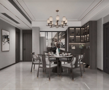 New Chinese Style Dining Room-ID:171511894