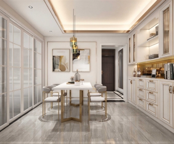 Simple European Style Dining Room-ID:693564893