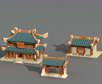 Chinese Style Ancient Architectural Buildings-ID:509227999