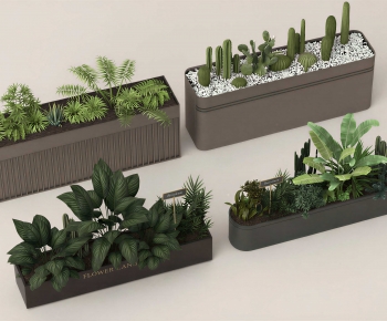 Modern Potted Green Plant-ID:782983063