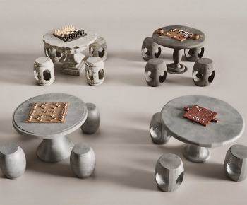 Chinese Style Outdoor Tables And Chairs-ID:750118026