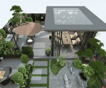 Modern Courtyard/landscape-ID:859026917