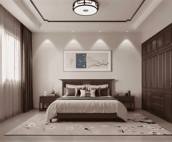 New Chinese Style Bedroom-ID:878016002