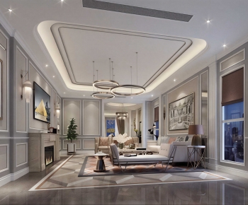 Modern A Living Room-ID:889415989