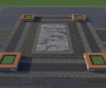 New Chinese Style Courtyard/landscape-ID:374142896
