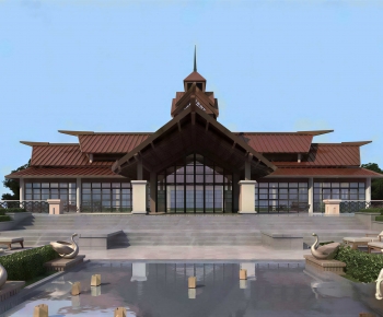 Southeast Asian Style Building Appearance-ID:151627066