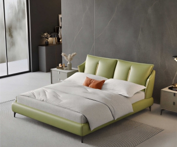 Modern Double Bed-ID:545056102