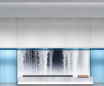 Modern Office Reception Desk-ID:809617044